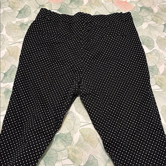 H&M Black and White Polka Dot Straight Leg Pants - Picture 2 of 7